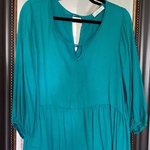 Teal blouse
